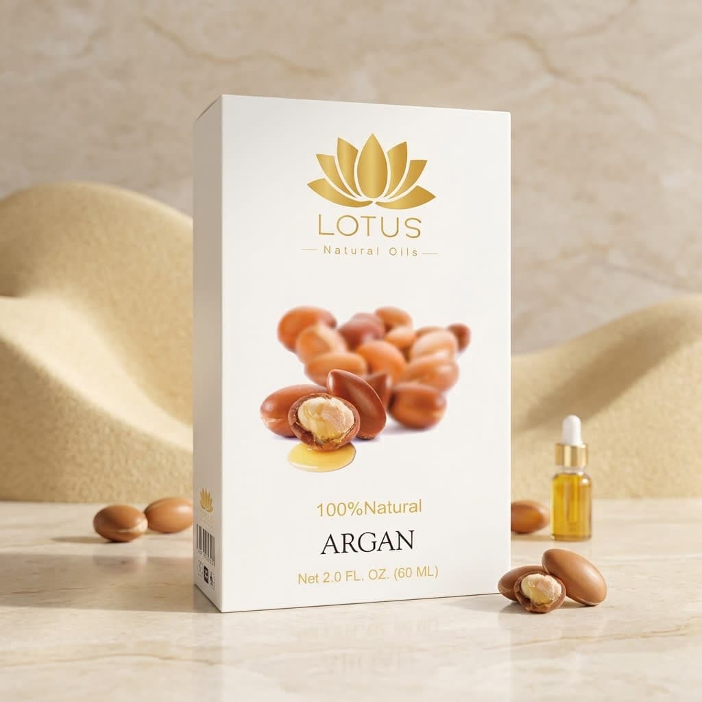 لوتس زيت الارجان للشعر الجاف واللمعان – 60 مل